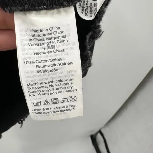 MADEWELL McCarren Raw-Hem Jean Skirt in Washed Black G5523 // 28 - Picture 8 of 12